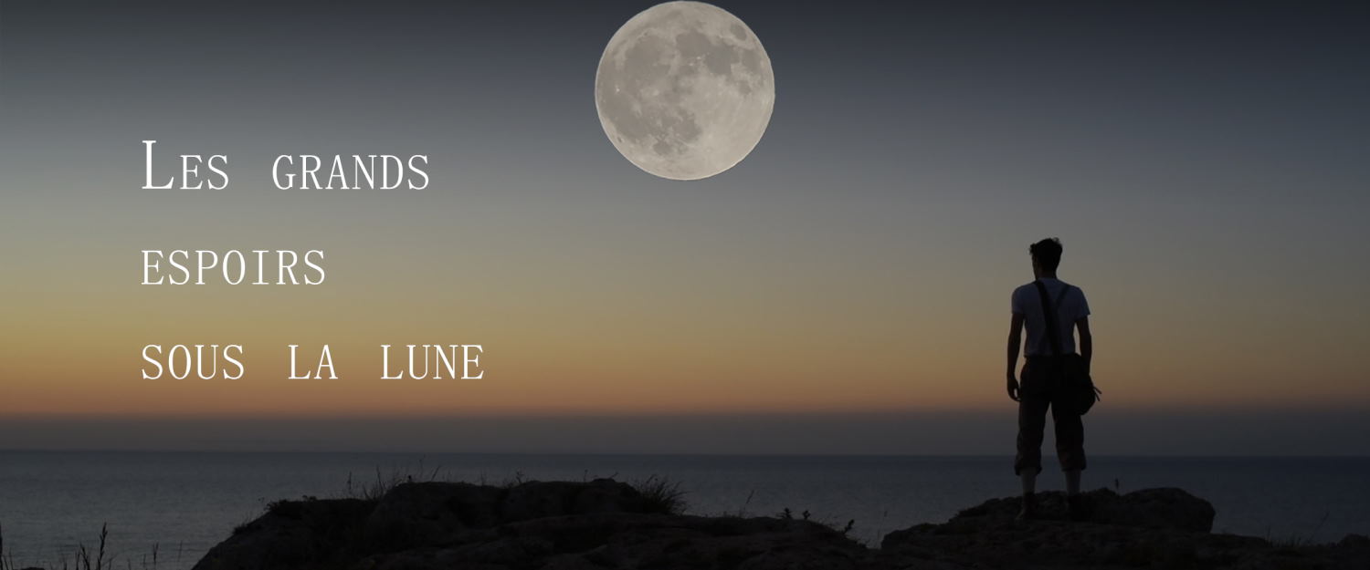 recueil de nouvelles Les grands espoirs sous la lune, bannière